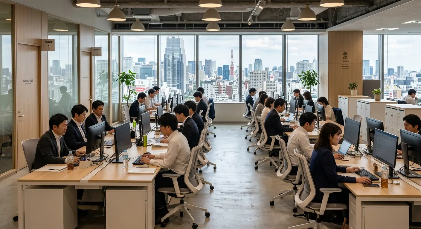Modern Japanese office in Tokyo